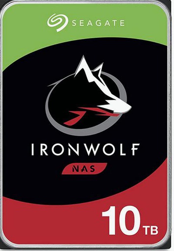 Seagate IronWolf 10 To, 3,5". SATA 6 Gb/s, 256 Mo (ST10000VN000)