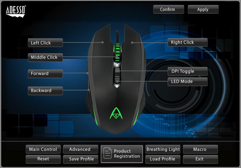 ADESSO TECHNOLOGY IMOUSE X2