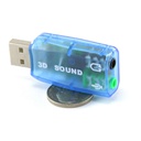 USB 2.0 Audio Sound Card Adapter For Desktop Laptop PC