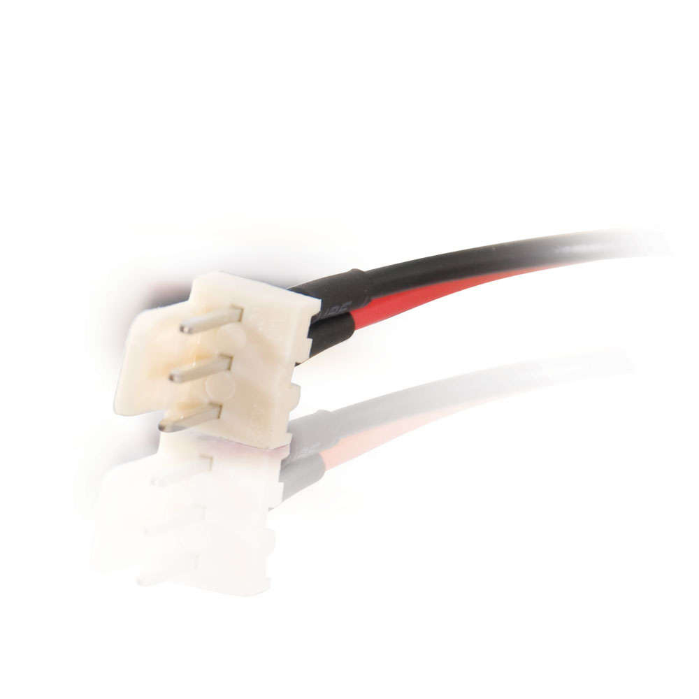 6in 3-pin Fan to 4-pin Pass-Through Power Adapter Cable