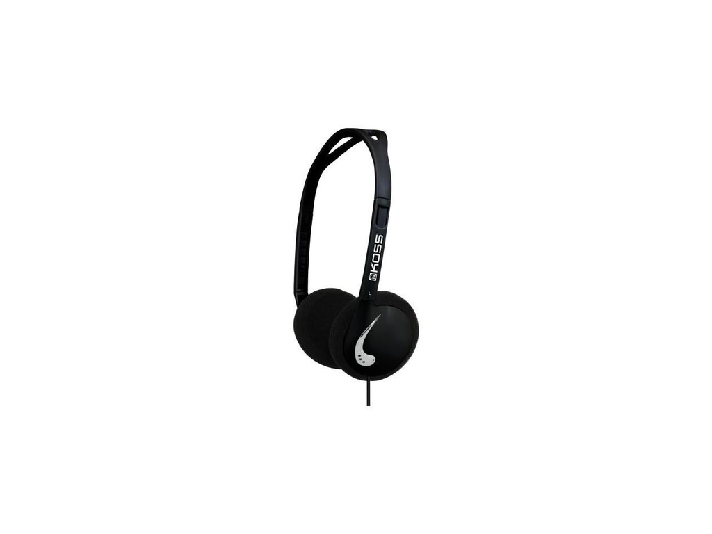 Koss KPH25K Black Ultra-lightweight Headphones with Folding Design