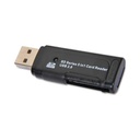 Gear Head CR6800 SD Series 5-in-1 Card Reader - USB 2.0, 480Mbps, PC and Mac Compatible