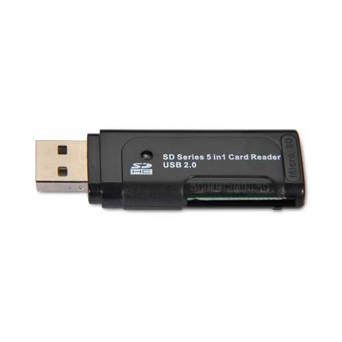 Gear Head CR6800 SD Series 5-in-1 Card Reader - USB 2.0, 480Mbps, PC and Mac Compatible