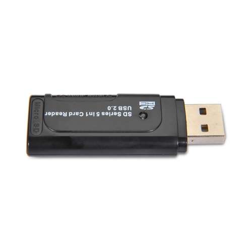 Gear Head CR6800 SD Series 5-in-1 Card Reader - USB 2.0, 480Mbps, PC and Mac Compatible