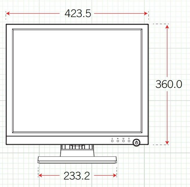 Northern CCTV Security Video Monitor NTH-LED19ST 19”