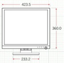 Northern CCTV Security Video Monitor NTH-LED19ST 19”