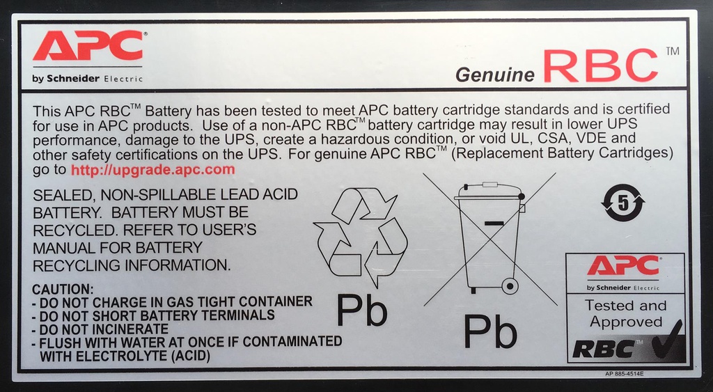 AMERICAN POWER CONVERSION RBC18