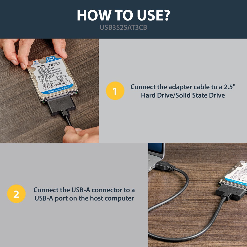 STARTECH.COM USB3S2SAT3CB