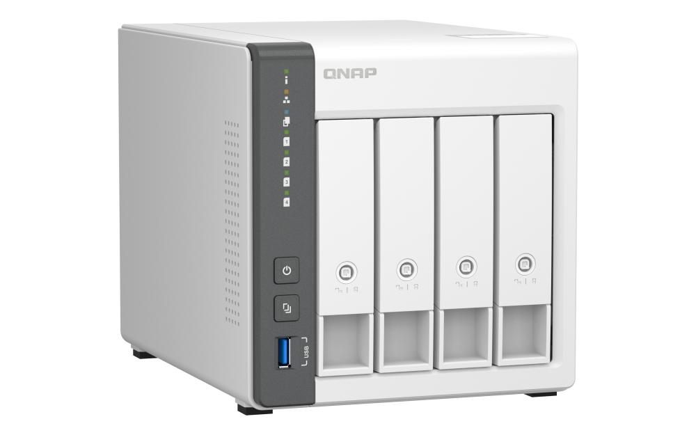 QNAP QNAP TS-433 4-BAY PERSONAL CLOUD NAS FOR BACKUP AND DATA SHARING. ARM 4-CORE COR TS-433-4G-US