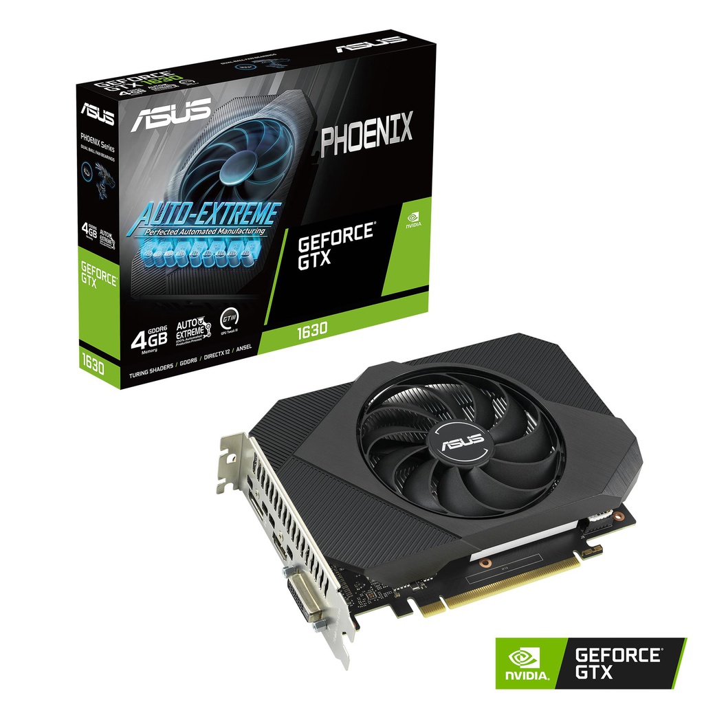 ASUS ASUS PHOENIX NVIDIA GEFORCE GTX 1630 GAMING GRAPHICS CARD PH-GTX1630-4G