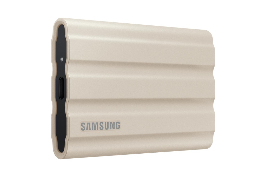 SAMSUNG SAMSUNG USB 3.2 GEN. 2 T7 SHIELD 2TB PORTABLE SSD - BEIGE MU-PE2T0K/AM