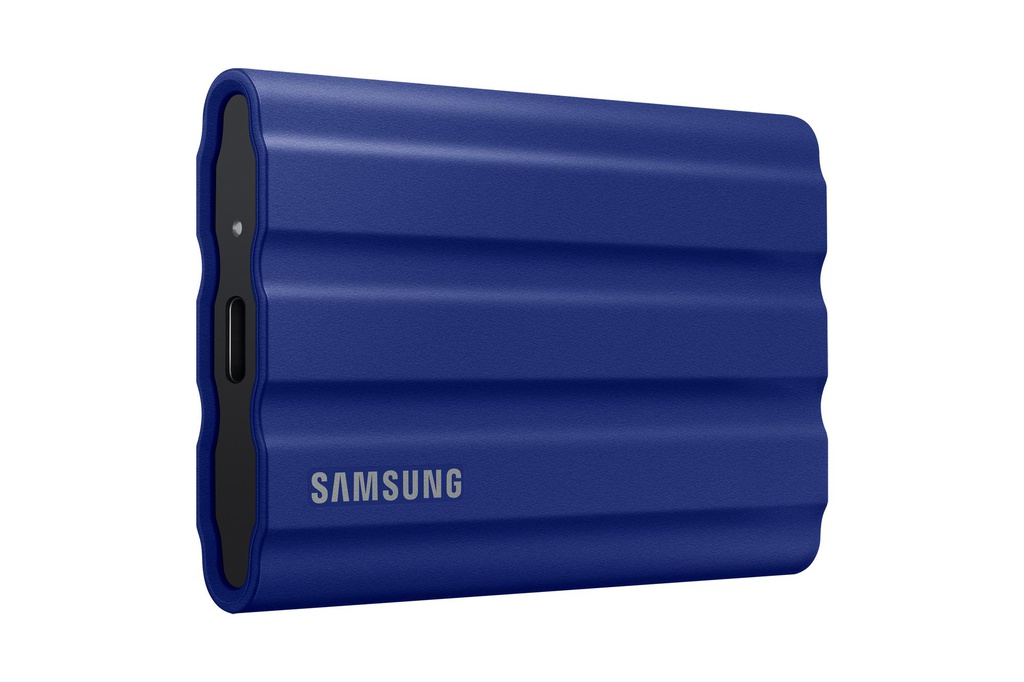 SAMSUNG SAMSUNG USB 3.2 GEN. 2 T7 SHIELD 2TB PORTABLE SSD - BLUE MU-PE2T0R/AM