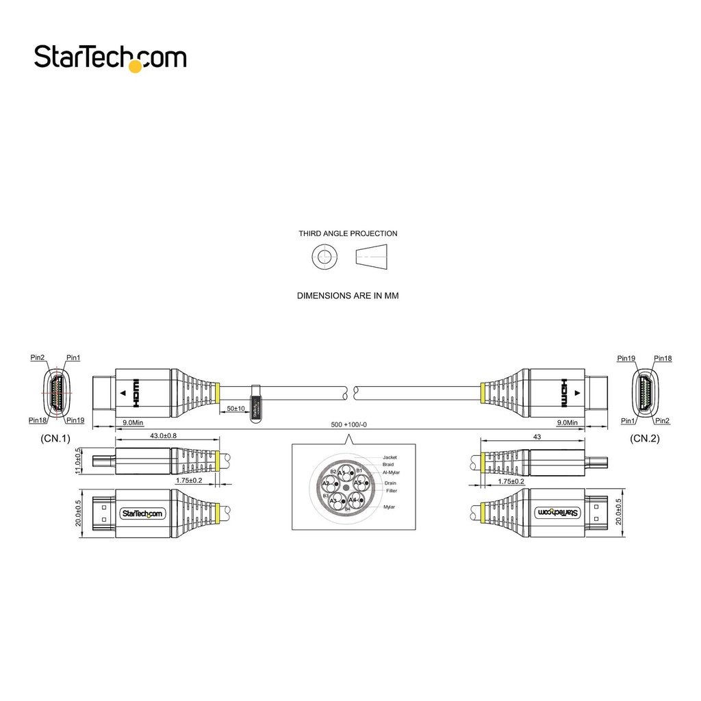 STARTECH.COM HDMMV50CM