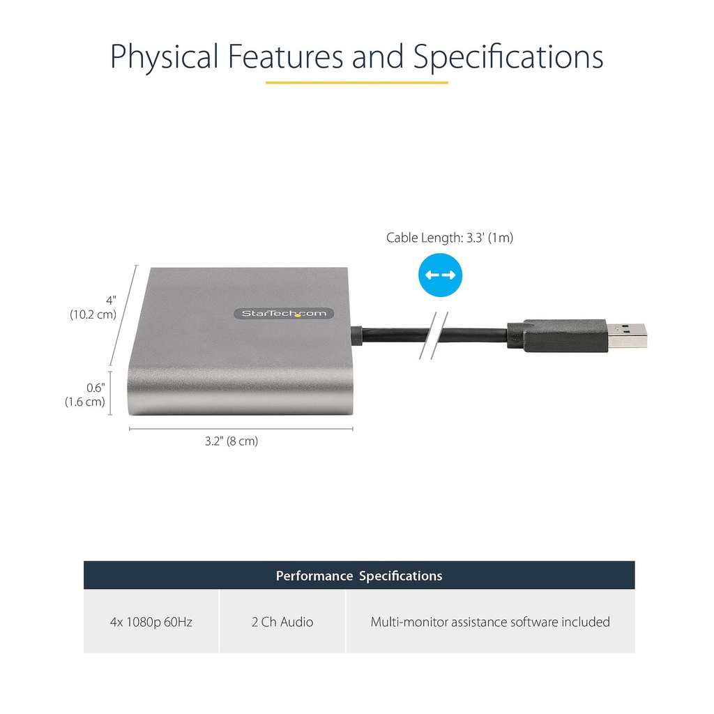 STARTECH.COM USB32HD4