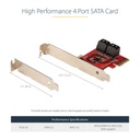 STARTECH.COM 4P6G-PCIE-SATA-CARD