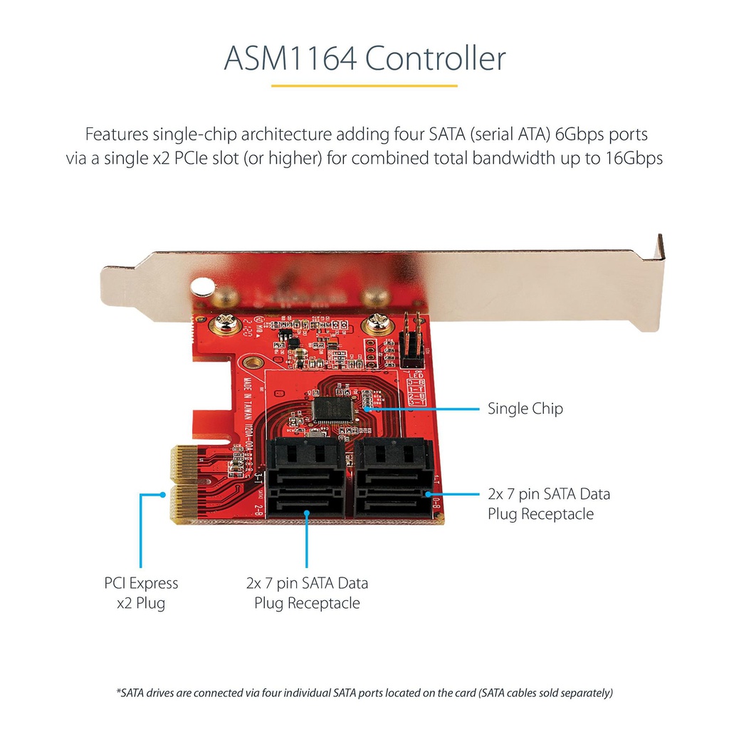 STARTECH.COM 4P6G-PCIE-SATA-CARD