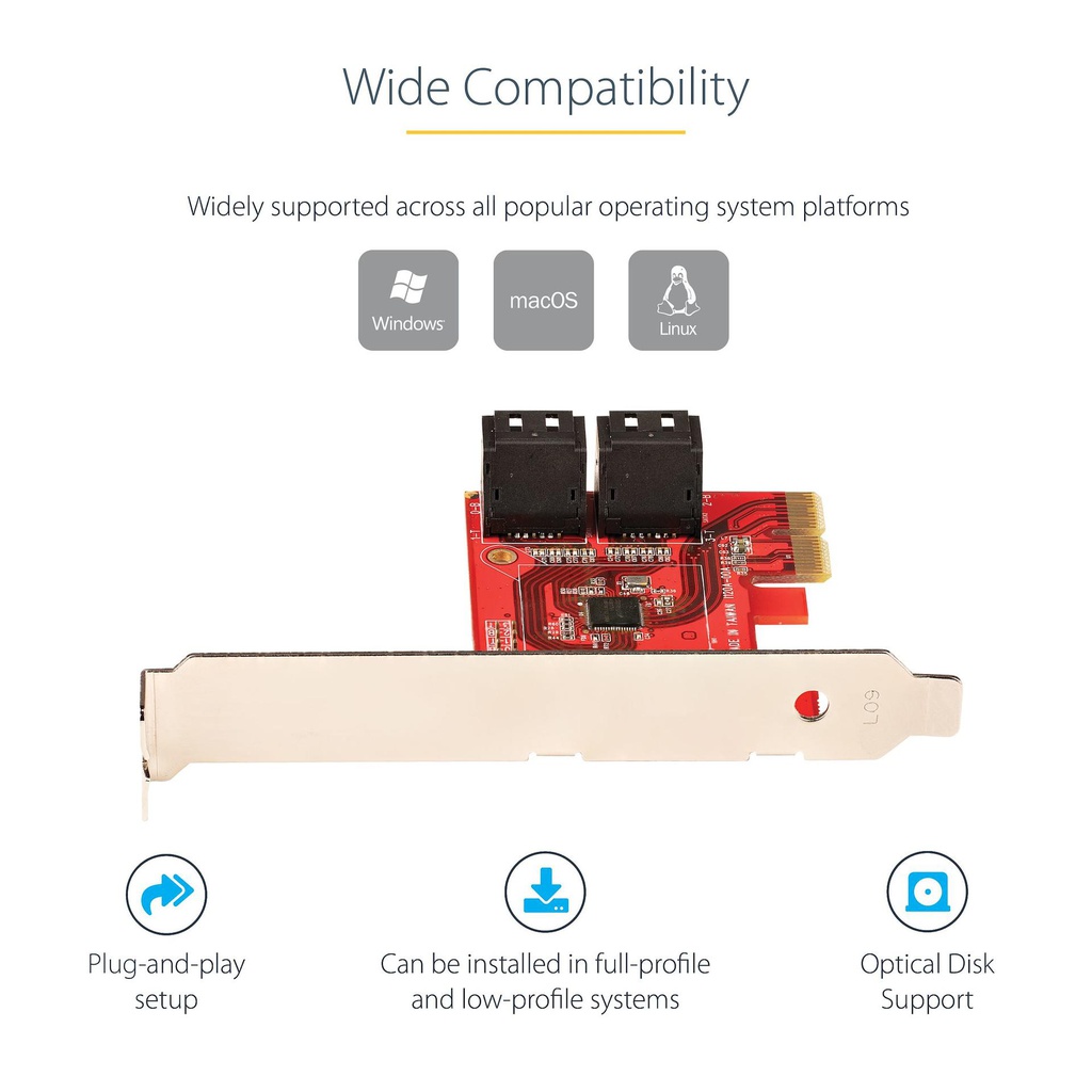 STARTECH.COM 4P6G-PCIE-SATA-CARD