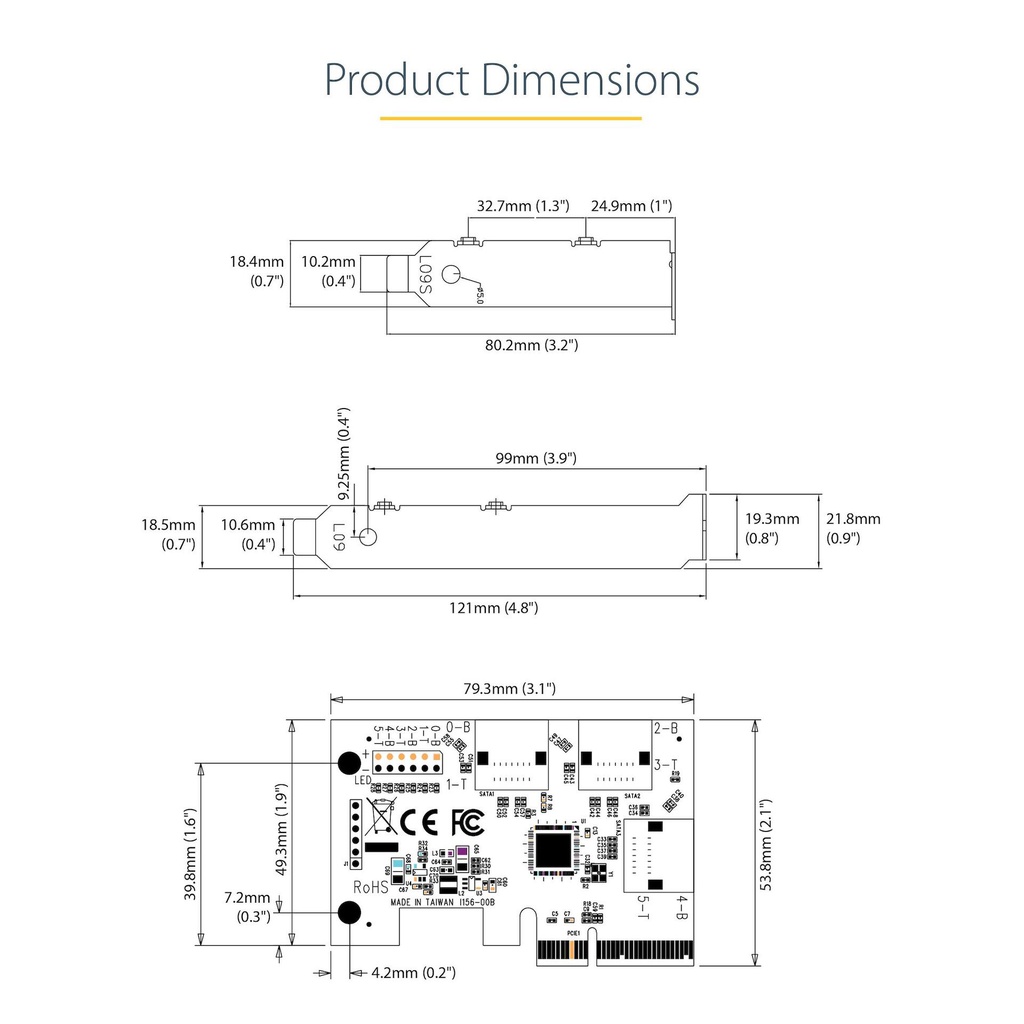 STARTECH.COM 2P6G-PCIE-SATA-CARD