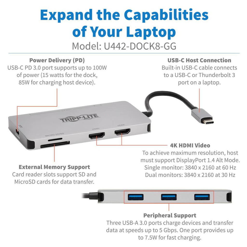 TRIPP LITE U442-DOCK8-GG