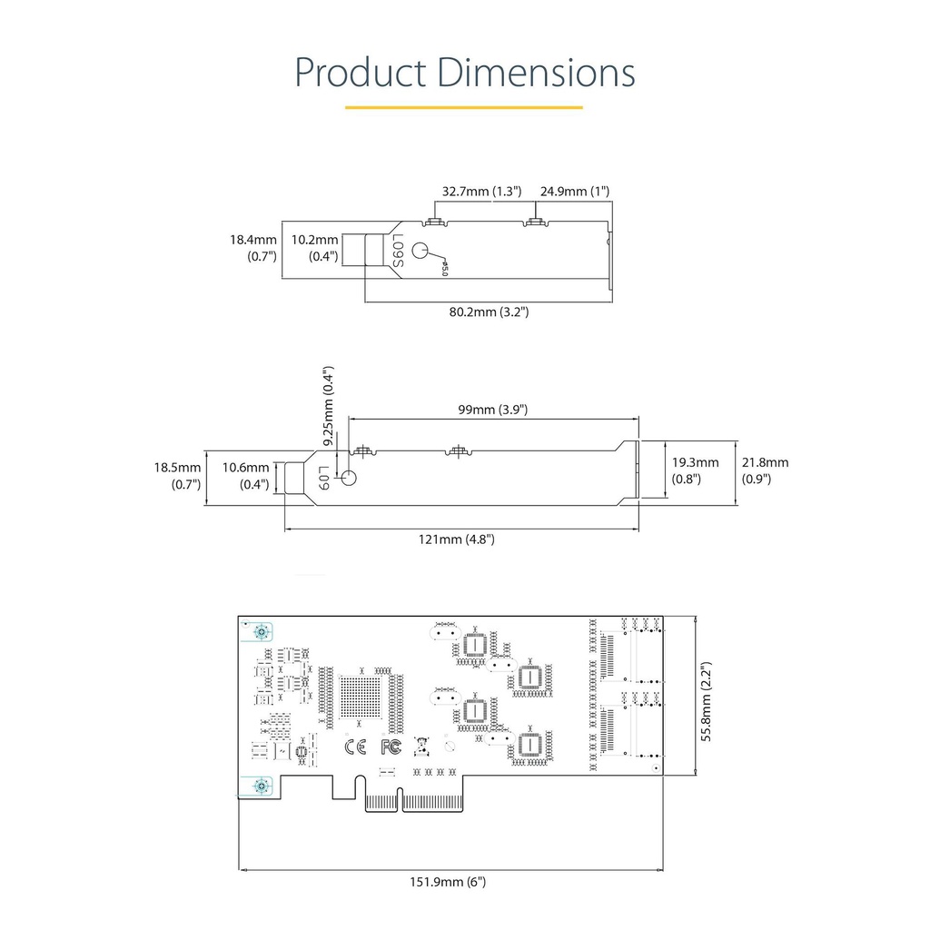 STARTECH.COM 8P6G-PCIE-SATA-CARD