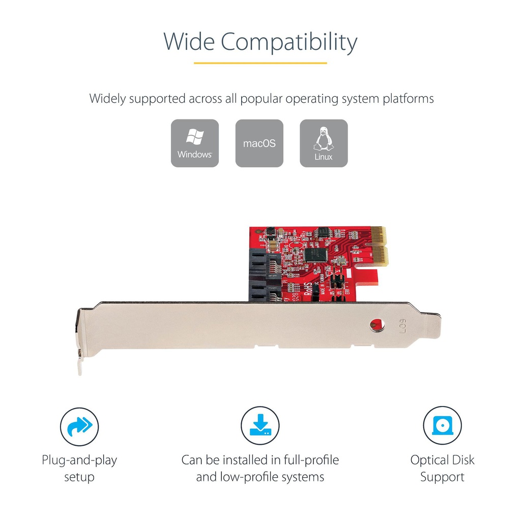 STARTECH.COM 2P6GR-PCIE-SATA-CARD