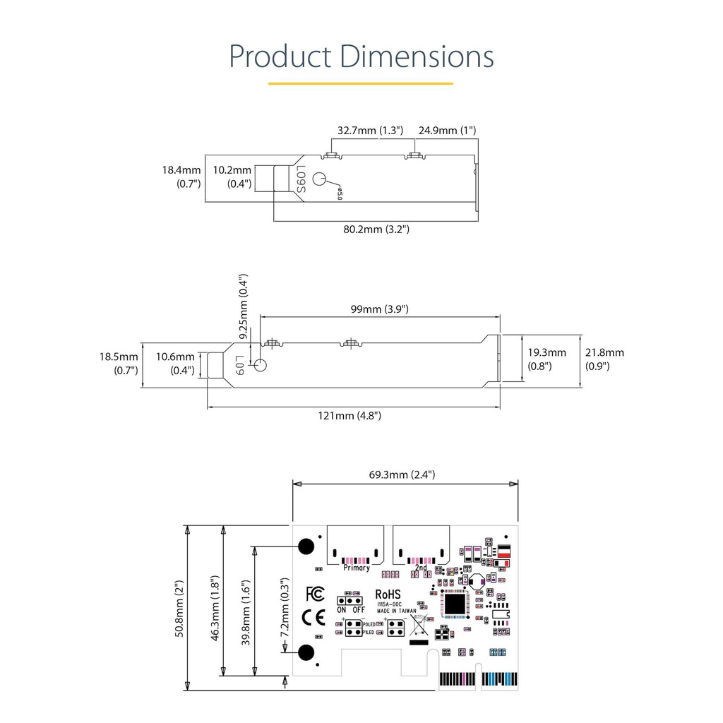 STARTECH.COM 2P6GR-PCIE-SATA-CARD