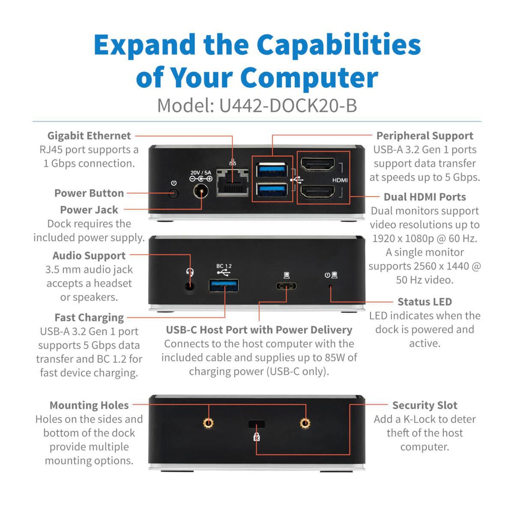 Tripp-Lite U442-DOCK20-B