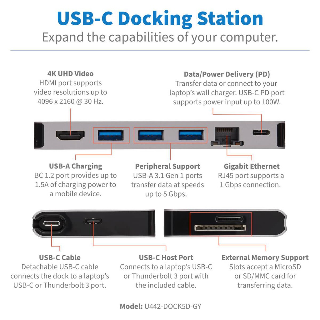 TRIPP LITE U442-DOCK5D-GY