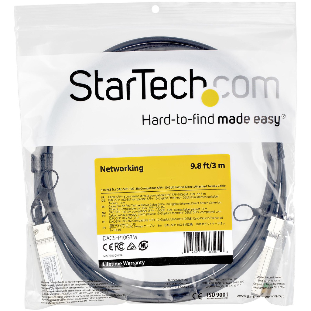 STARTECH.COM DACSFP10G3M