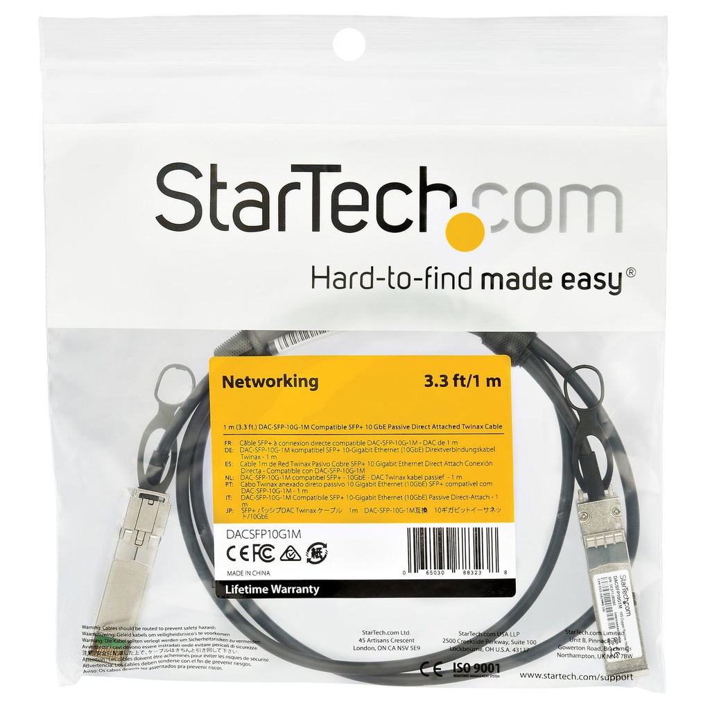 STARTECH.COM DACSFP10G1M