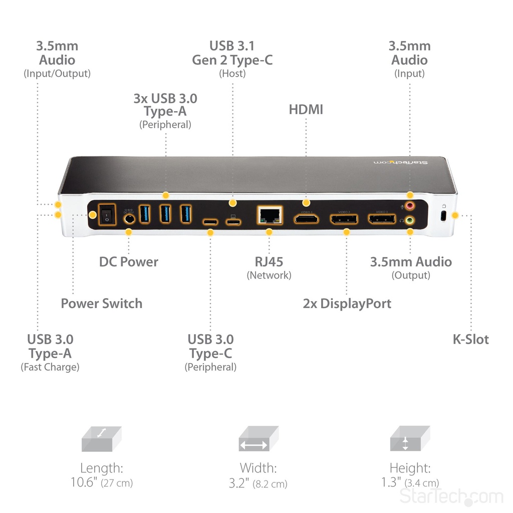 STARTECH.COM DK30CH2DEP