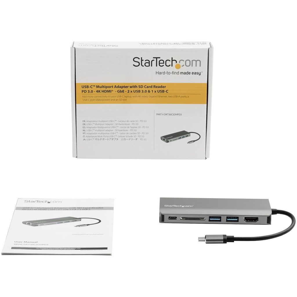 STARTECH.COM DKT30CSDHPD3