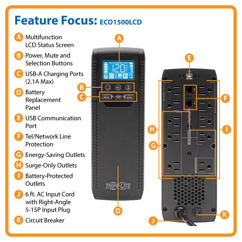 TRIPP LITE ECO1500LCD