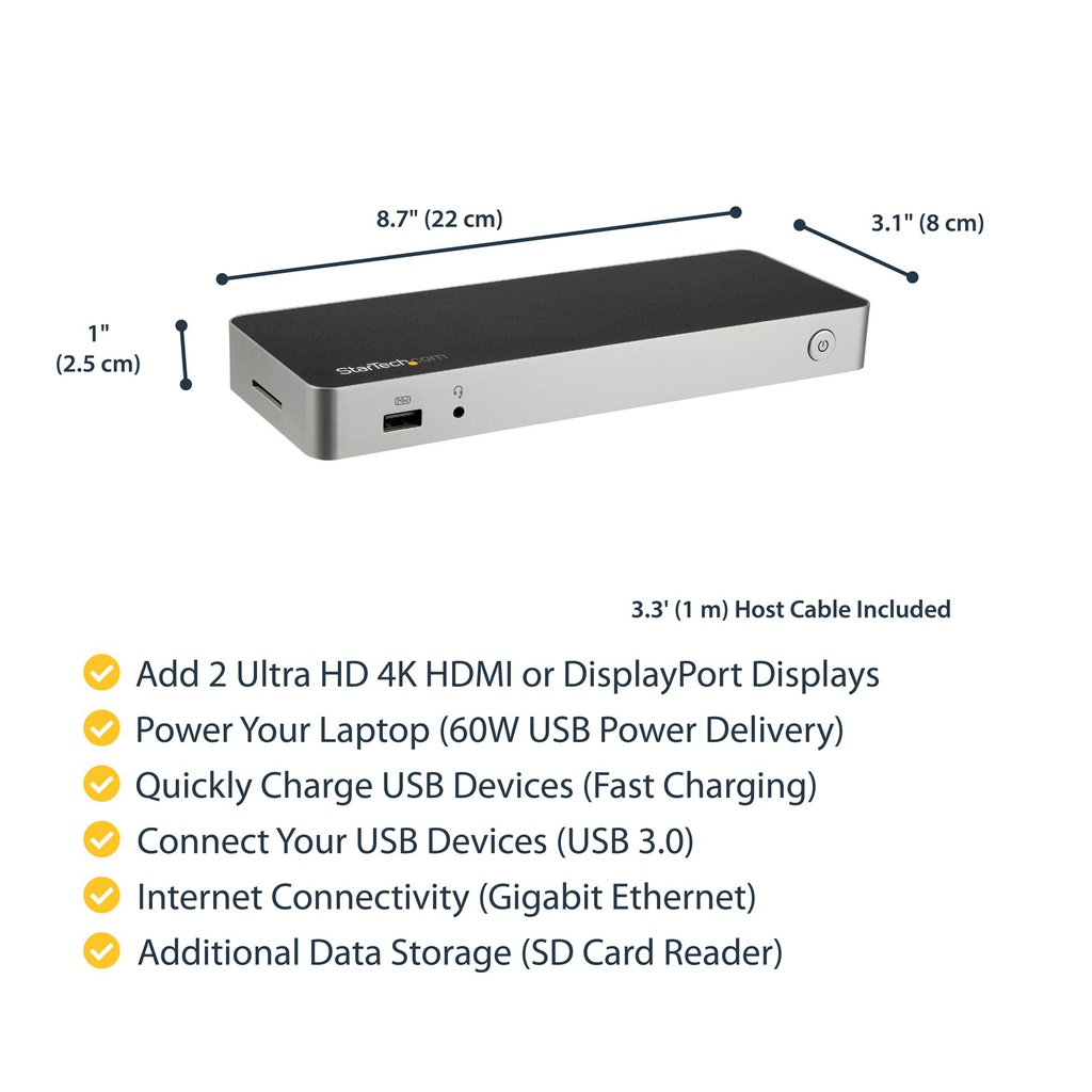 STARTECH.COM DK30CHDDPPD