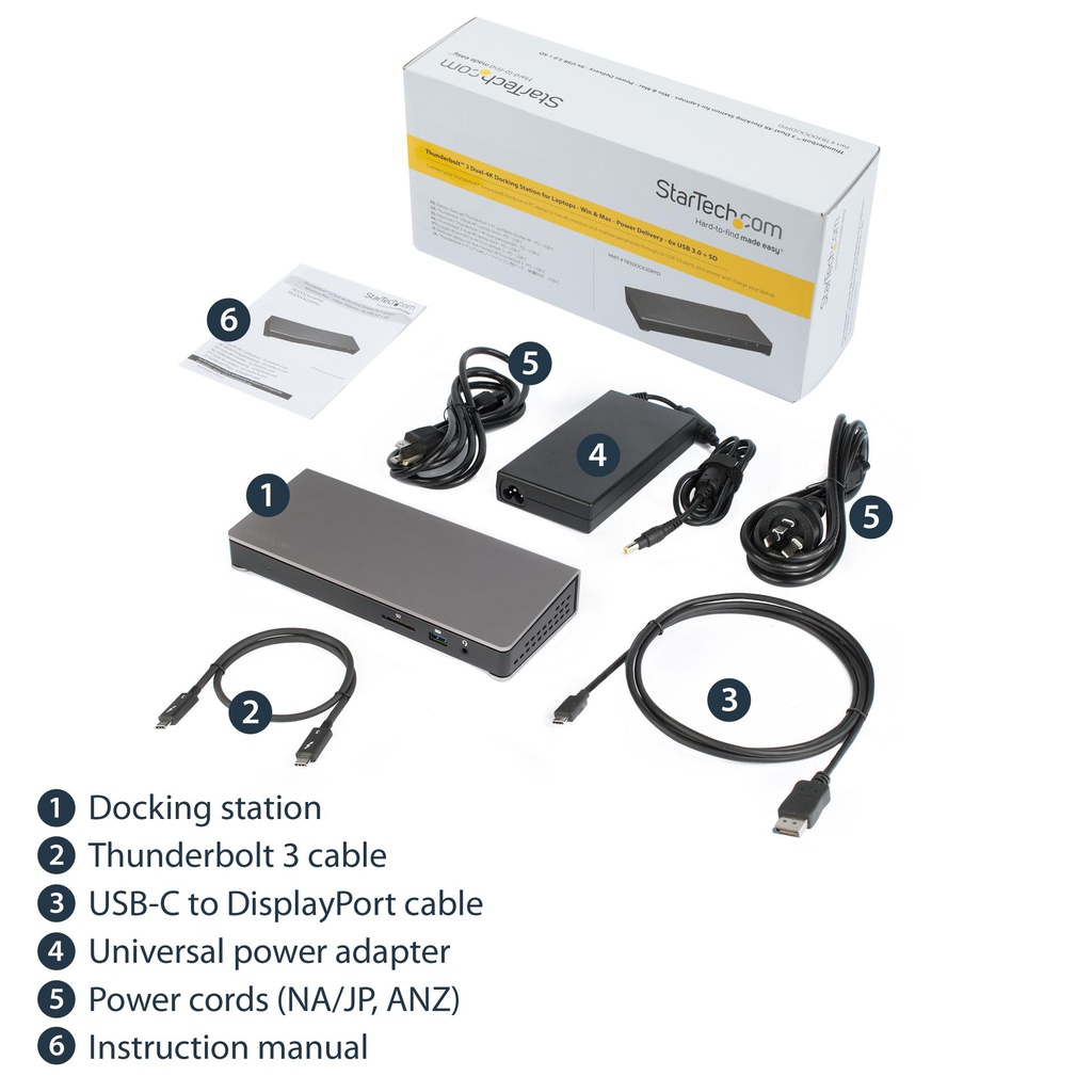 STARTECH.COM TB3DOCK2DPPD