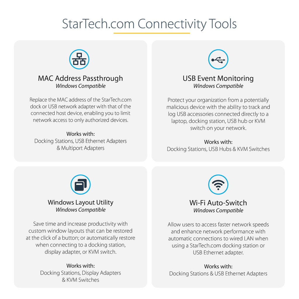 STARTECH.COM TB3DK2DPPD