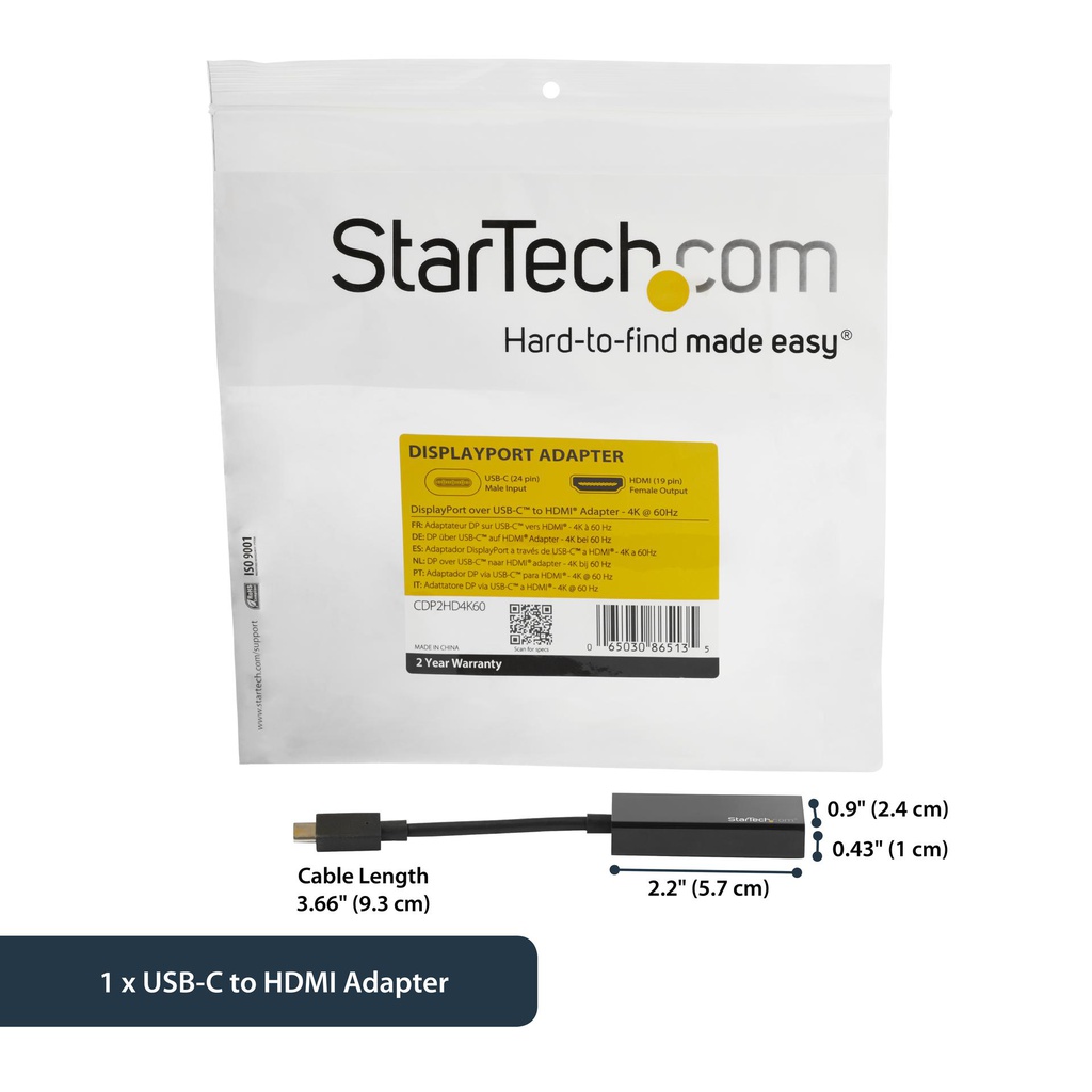 STARTECH.COM CDP2HD4K60