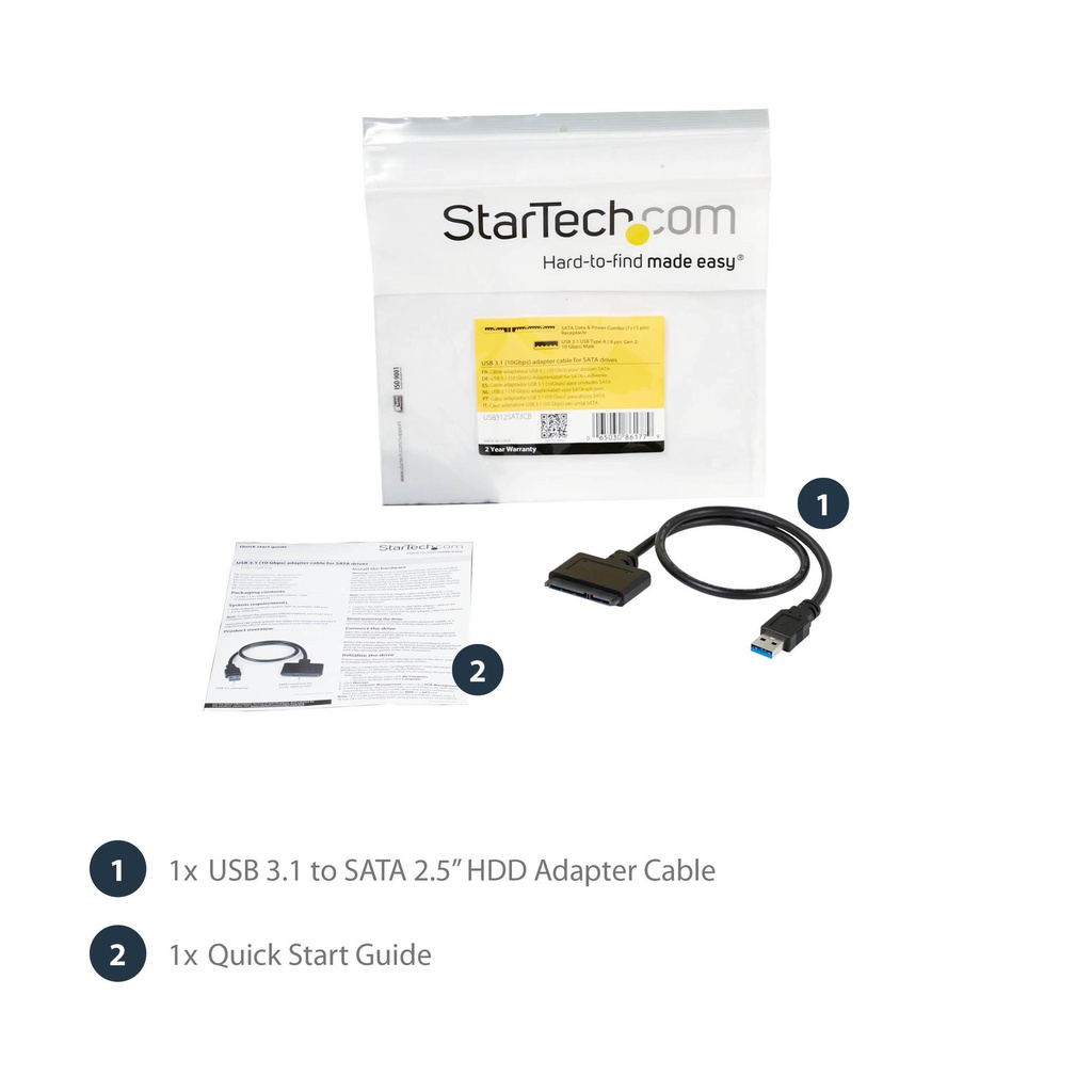 STARTECH.COM USB312SAT3CB