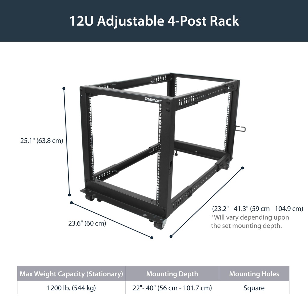 STARTECH.COM 4POSTRACK12U