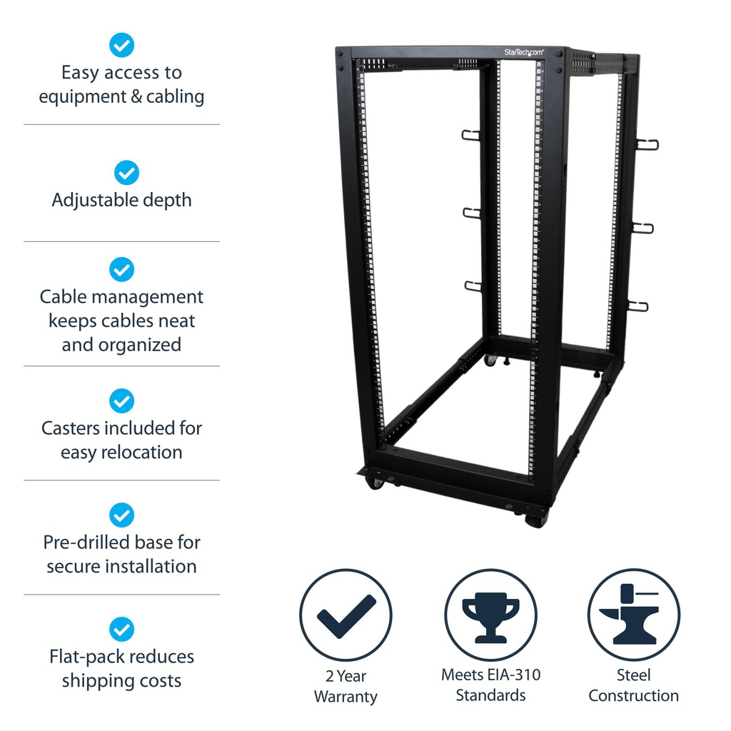 STARTECH.COM 4POSTRACK25U