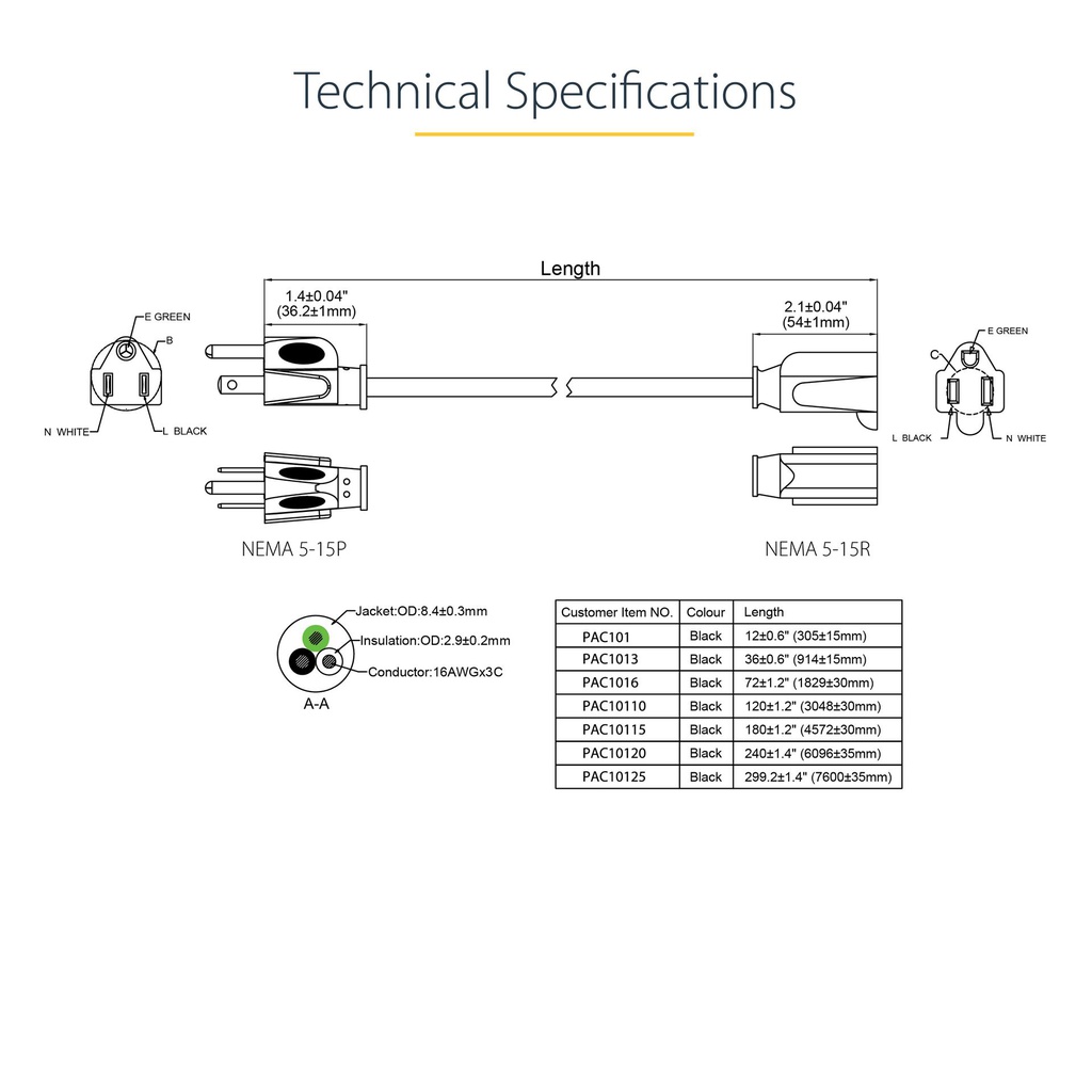 STARTECH.COM PAC1013