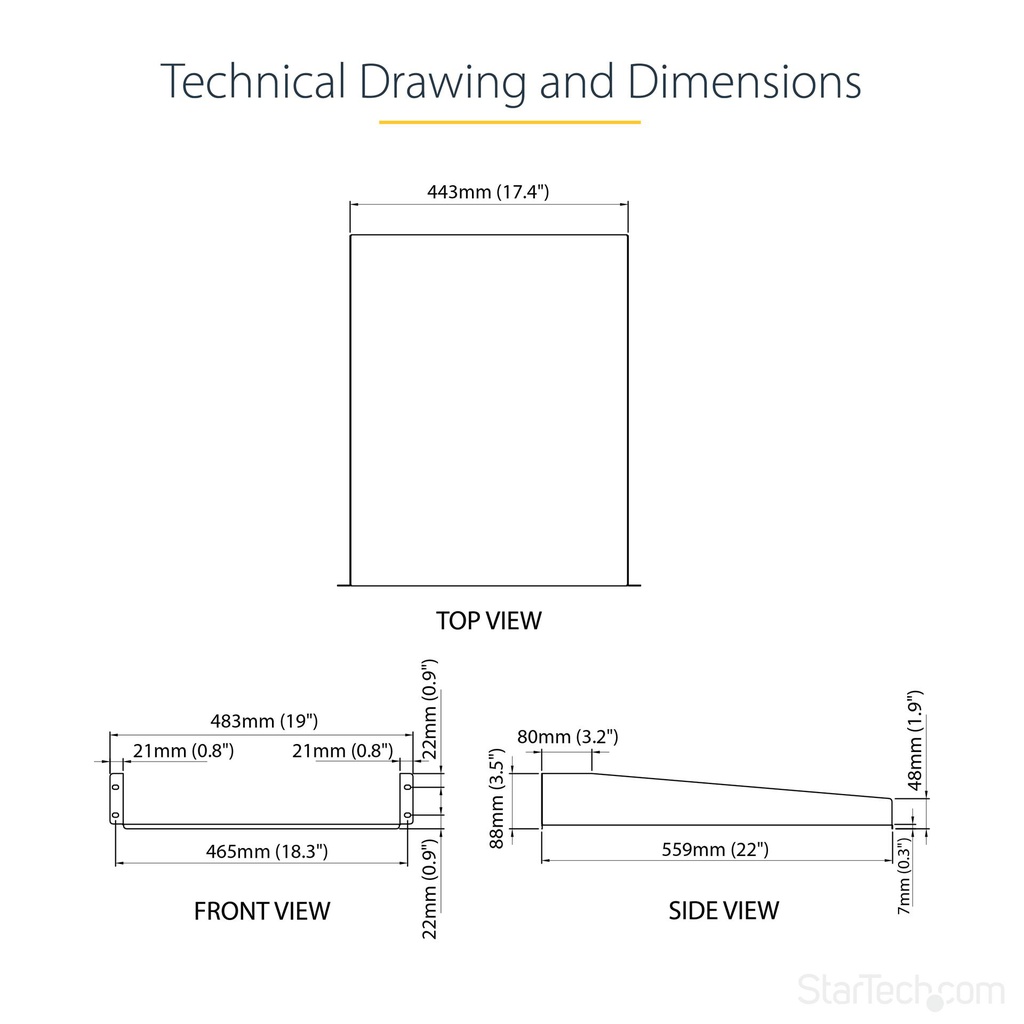 STARTECH.COM CABSHELF22