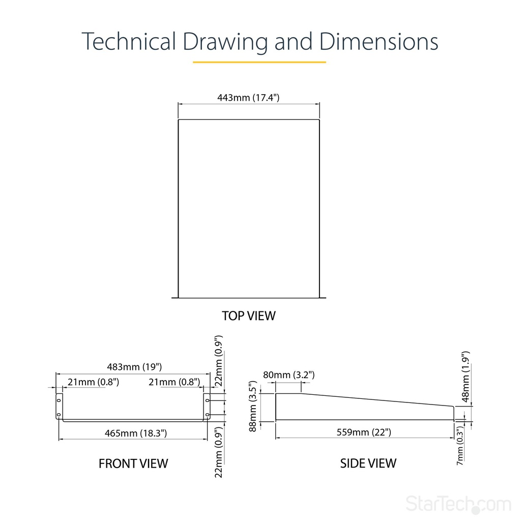 STARTECH.COM CABSHELF22