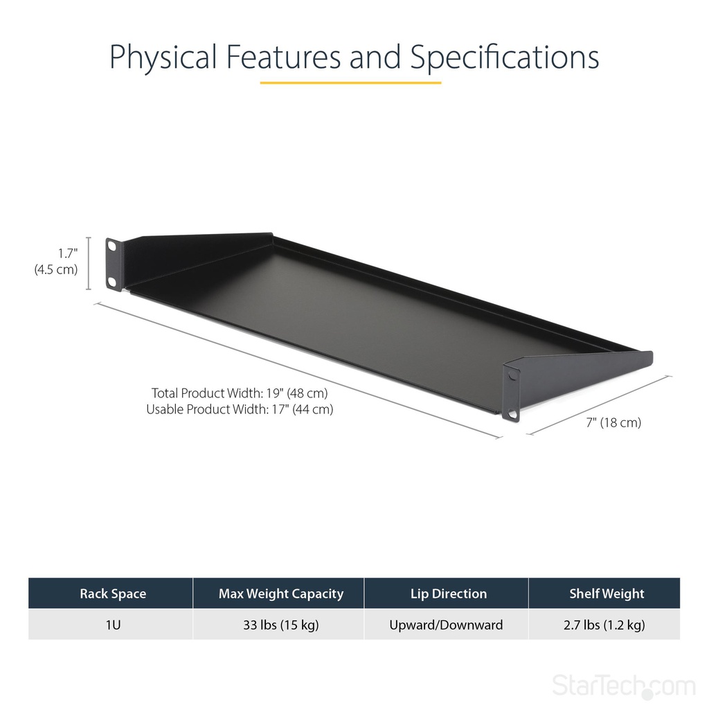 STARTECH.COM CABSHELF1U