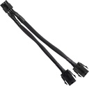 Câble d'alimentation double 6 broches femelle vers 8 broches mâle GPU pour conversion d'alimentation de carte graphique dans les ordinateurs de bureau – 22,5 cm / 8.8 in/8,8 po