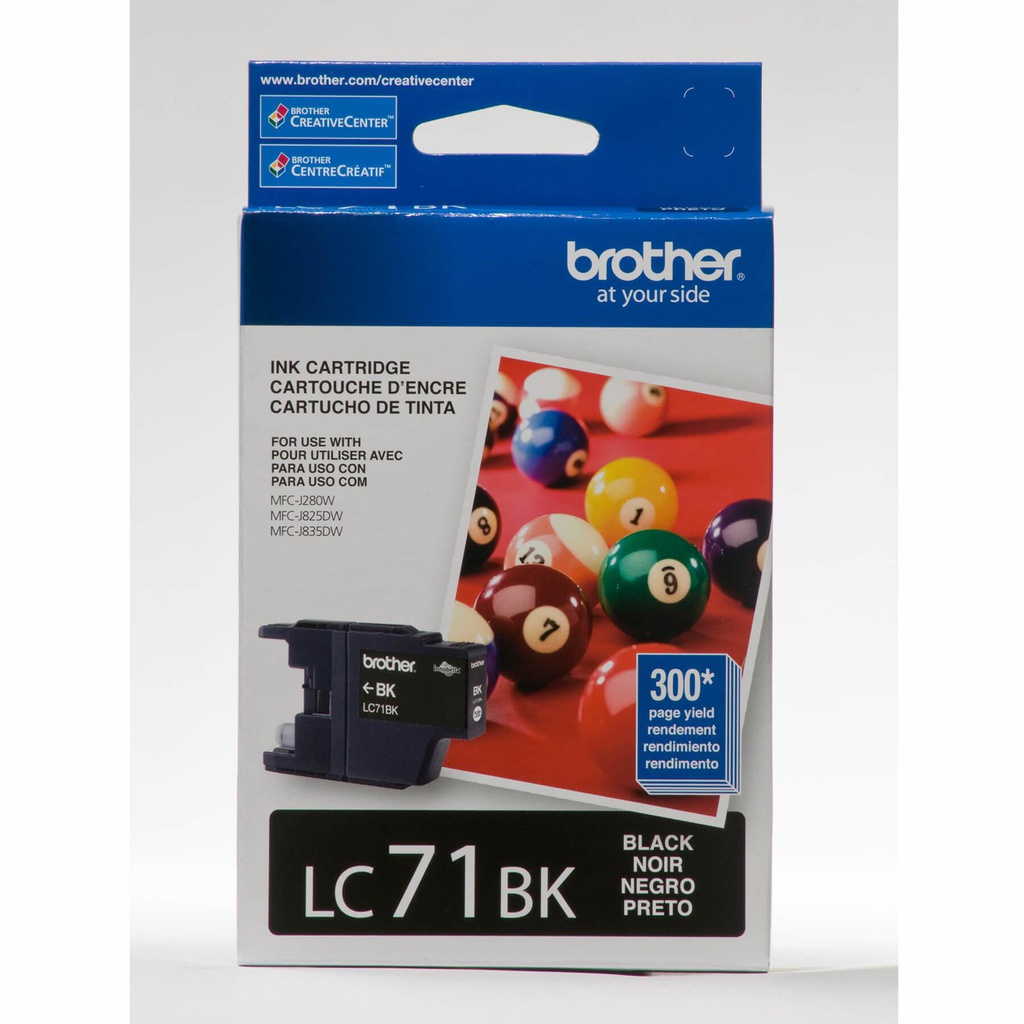 Brother LC71BKS Innobella Ink Cartridge – Black, Standard Yield