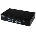 StarTech.com 4 Port Rack Mountable USB KVM Switch with Audio &amp; USB 2.0 Hub