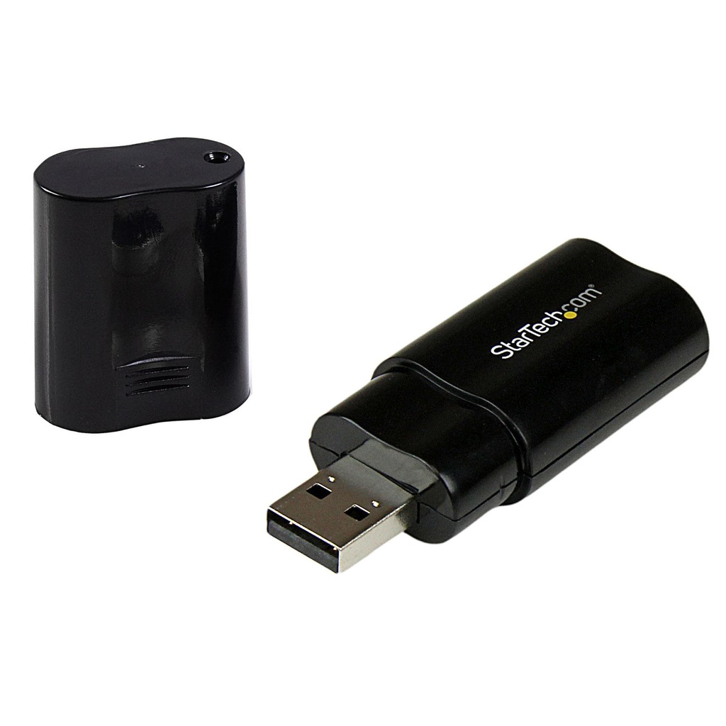 StarTech.com USB Stereo Audio Adapter External Sound Card (ICUSBAUDIOB)