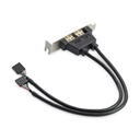 StarTech.com 2 Port USB A Female Low Profile Slot Plate Adapter (USBPLATELP)