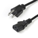 StarTech.com PXT1011010PK, 3 m, NEMA 5-15P, Coupleur C13, SVT, 125 V